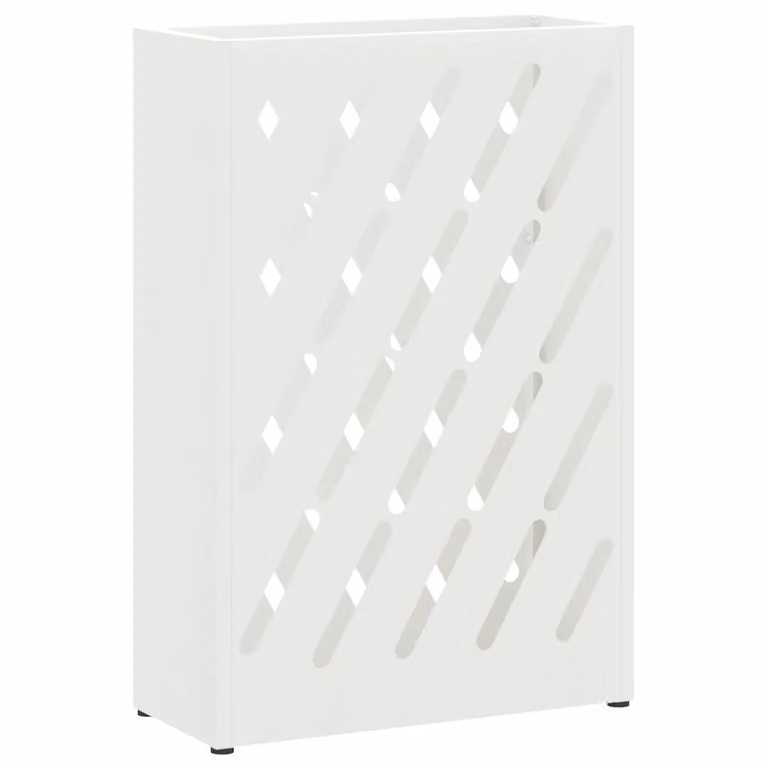 Soporte para paraguas de lluvia vidaXL en color blanco de acero, An/P/Al: 28 x 12 x 41 cm