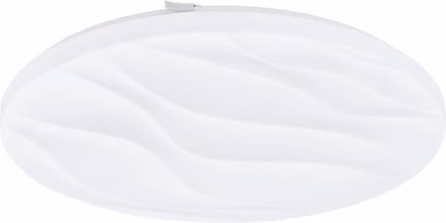 Plafón LED redondo Eglo Benariba en color blanco, Diámetro: 44 cm