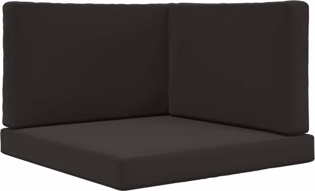 Cojín cuadrado para sofá de exterior Vidaxl en poliéster color negro, 80 x 80 cm
