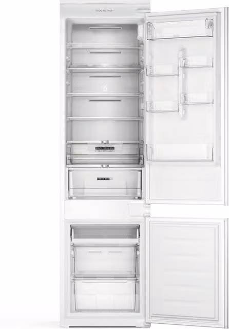 Frigorífico combi integrable Whirlpool WHC20 T152 No Frost, color blanco, capacidad 280 l, Altura: 193.5 cm