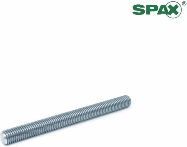 Varilla roscada de acero galvanizado Mengual M8 color gris/plata