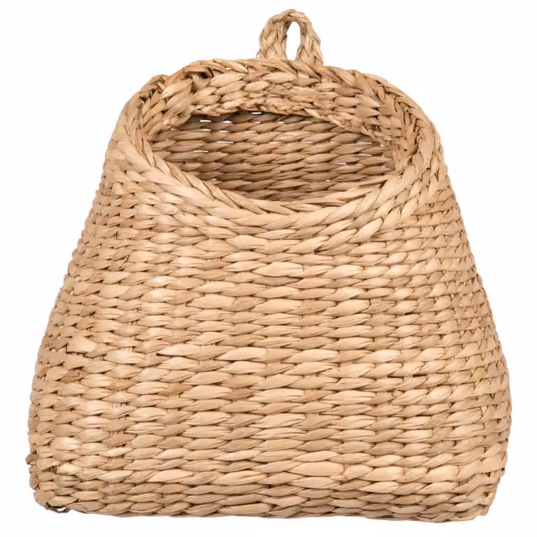 Cesta colgante boho de ratán orgánico color beige de Maisons du Monde