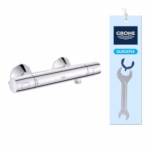 Termostato de ducha empotrable Grohe Precision Trend con tecnología de ahorro de agua, monomando y acabado cromado