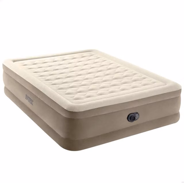 Colchón hinchable Intex Ultra Plush de 2 plazas en color beige, An/P/Al: 200 x 150 cm
