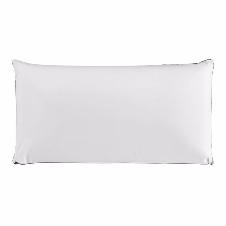 Almohada de viscoelástica con carbono Aznar blanca de firmeza media y transpirable de 120 cm