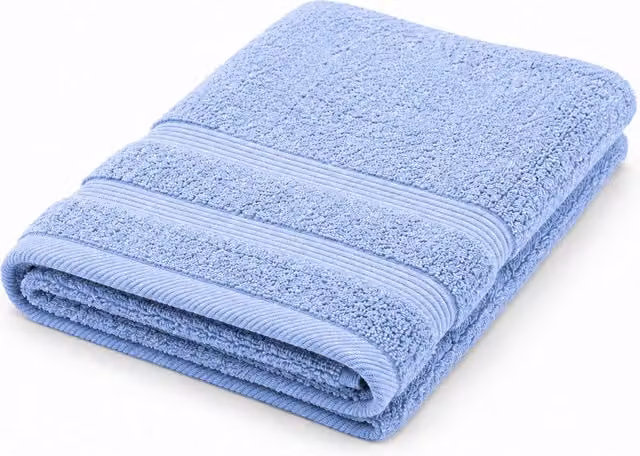 Toalla de ducha de algodón suave Donegal Collections azul, An/Al: 70 x 140 cm