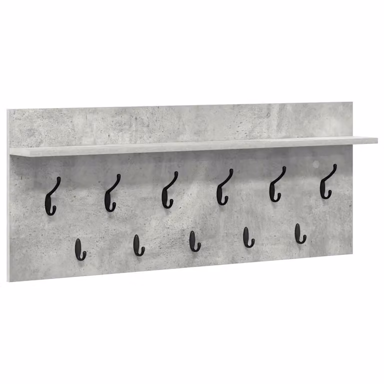 Perchero de pared minimalista vidaXL en color gris mate para pasillos
