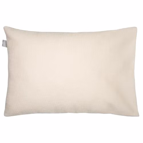 Funda de almohada Sevira Kids para niños de algodón reversible beige de 40 x 60 cm