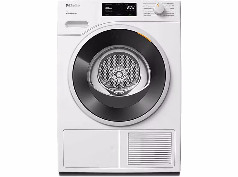Secadora de bomba de calor Miele TWC640WP de 8 kg, eficiencia A+++, con control por App, WiFi e iluminación LED, color blanco