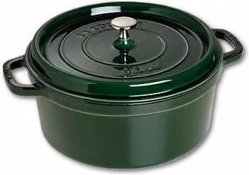 Cacerola Staub Cocotte de hierro fundido esmaltado de 28 cm, color verde