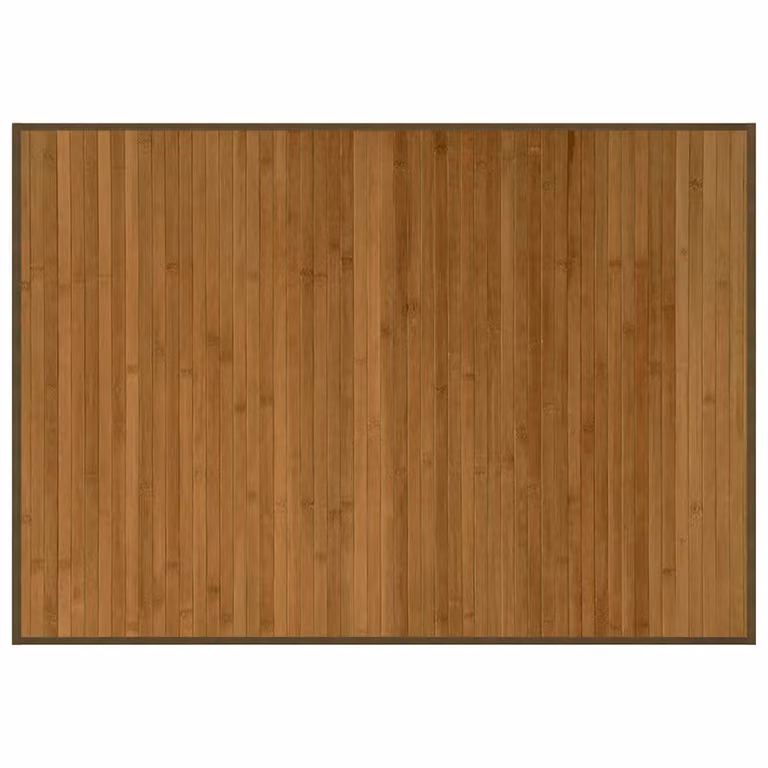 Alfombra rectangular de bambú vidaXL marrón antideslizante An/P: 70 x 100 cm