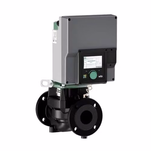 Bomba inline Wilo Stratos GIGA2.0-I 100/1-17/2,2 trifásica de 2,2 kW para instalaciones DN100 PN16 en color gris