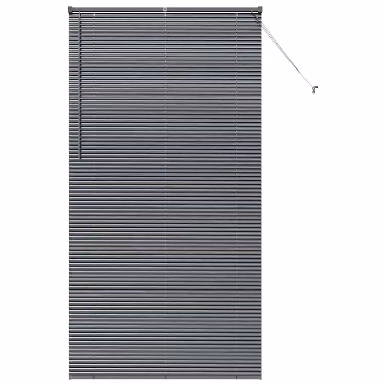 Persiana veneciana de aluminio vidaXL en gris oscuro, An/Al: 220 x 110 cm