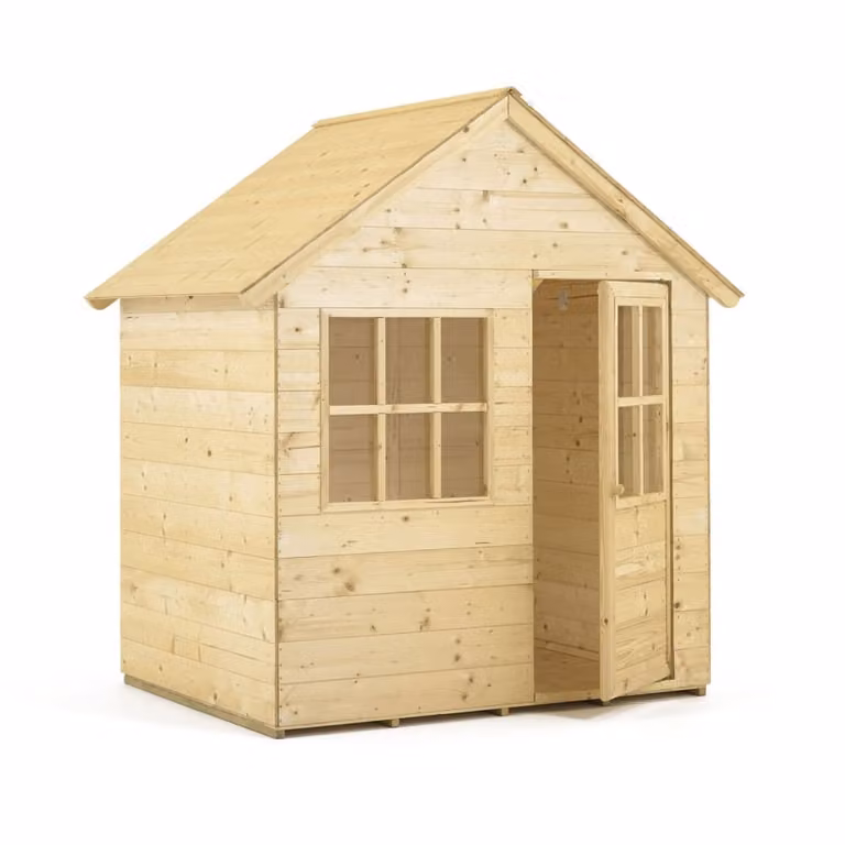 Cabaña de madera TP Toys para niños en color marrón