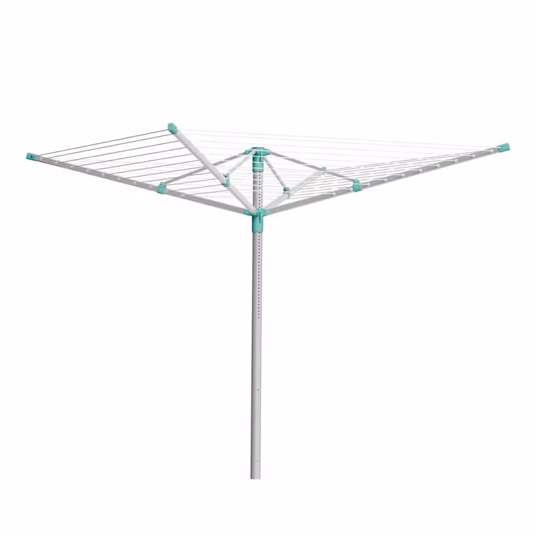 Tendedero retráctil ajustable Songmics con cuerda de 50 m en color plateado y verde