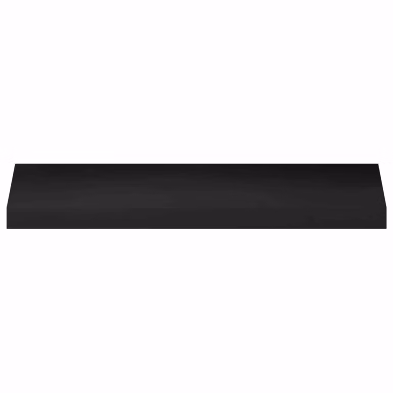 Set de 4 alfombras para escalones vidaXL de diseño moderno en color negro, An/P/Al: 80 x 25 x 2 cm