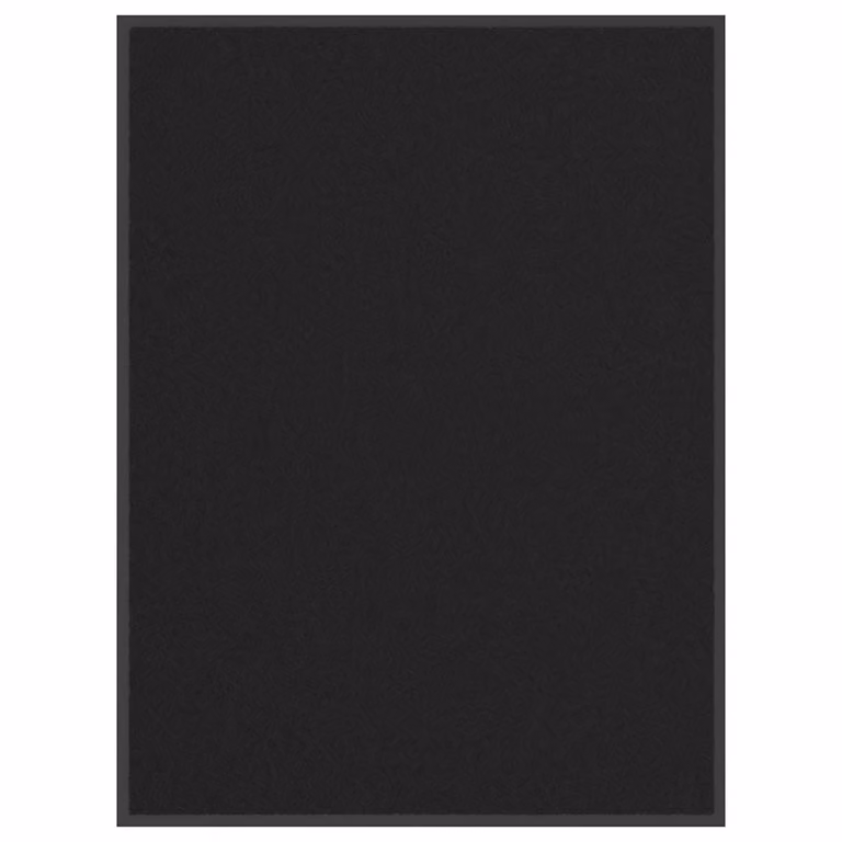 Felpudo antideslizante vidaXL negro de polipropileno y PVC, An/P: 90 x 120 cm