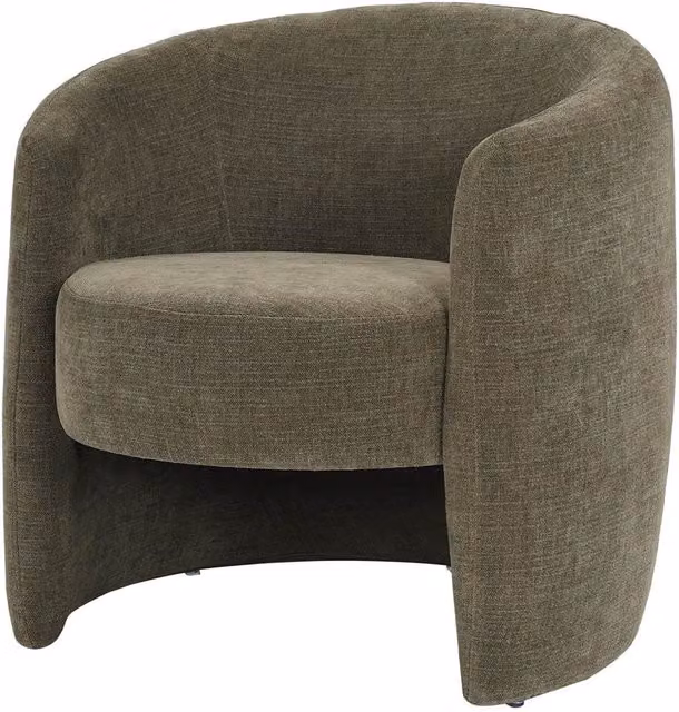 Sillón tapizado Matilda de MISTERWILS FURNITURE FOR FREE SOULS en color verde, An/P/Al: 77 x 72 x 75 cm