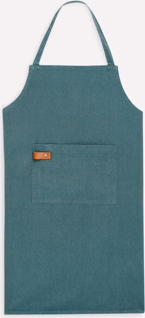 Delantal de algodón Vali para adultos de El Corte Inglés en colores verde y azul