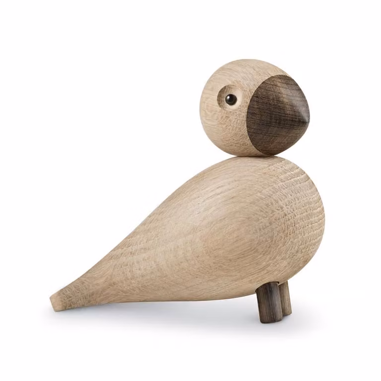Figura de pájaro Alfred de Kay Bojesen en madera de color marrón