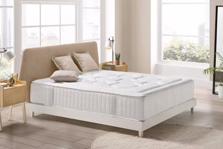 Colchón viscoelástico Moonia Tempus Premier blanco An/P/Al: 150 x 200 x 27 cm