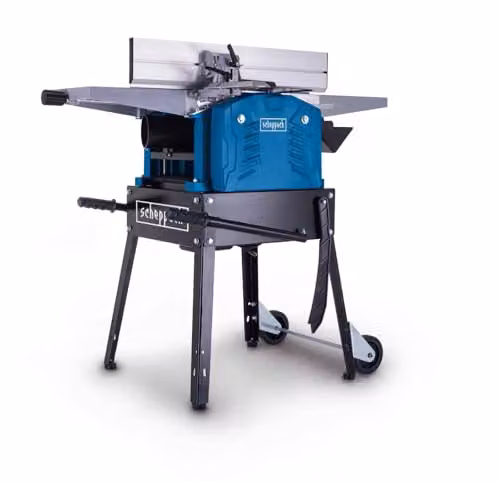 Máquina cepilladora y de espesor Scheppach HMS1500 azul con motor de inducción de 2200 W y ancho de cepillado de 260 mm