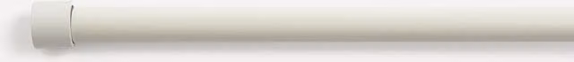Juego de barra extensible de metal color blanco de El Corte Inglés con longitud de hasta 210 cm