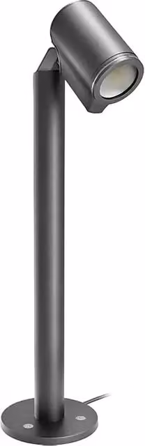 Lámpara de pie para exterior Spot Garden N de Steinel en color gris y blanco con luz LED cálida, An/P/Al: 22,6 x 14 x 57,2 cm