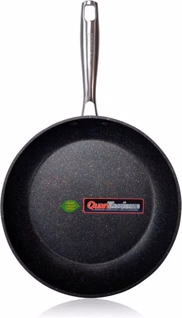 Sartén antiadherente Wecook de aluminio forjado en color negro, Diámetro: 28 cm