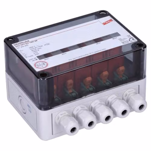 Descargador de sobretensión DEHN DCU YPV SCI 1000 de 2 módulos en color negro