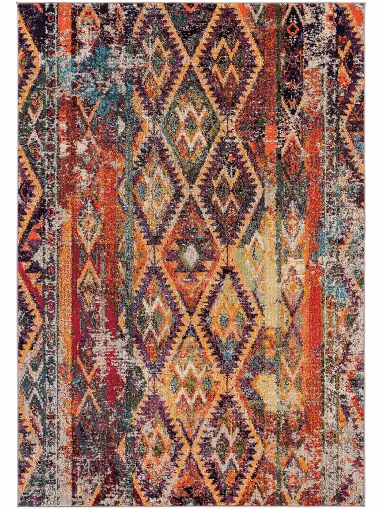 Alfombra multicolor de estilo patchwork de la marca Benuta, rectangular y fabricada en polipropileno, An/P: 300 x 400 cm