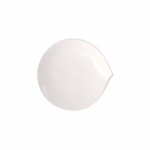 Plato de postre Villeroy & Boch Flow de porcelana blanca, 23 x 22 cm
