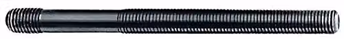 Espárrago AMF DIN 6379 M20 x 400 mm, acero blued negro, clase de resistencia 8.8