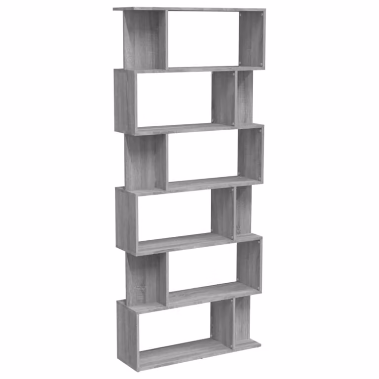 Estantería biombo Maison Chic en madera gris sonoma An/P/Al: 80 x 24 x 192 cm