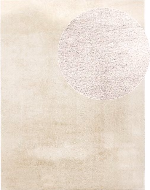 Alfombra Calissa beige de estilo minimalista, An: 80 cm, L: 300 cm