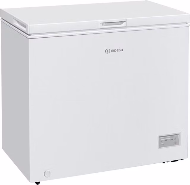 Arcón congelador independiente Indesit estático de 198 l, blanco, INCF 1984 E