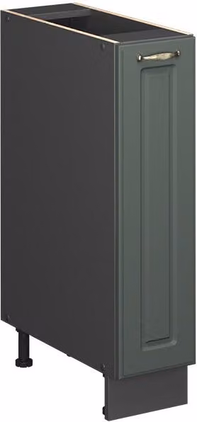 Mueble de botica Vicco Fame-Line para cocina en colores verde, dorado y antracita con acabado mate y puertas batientes