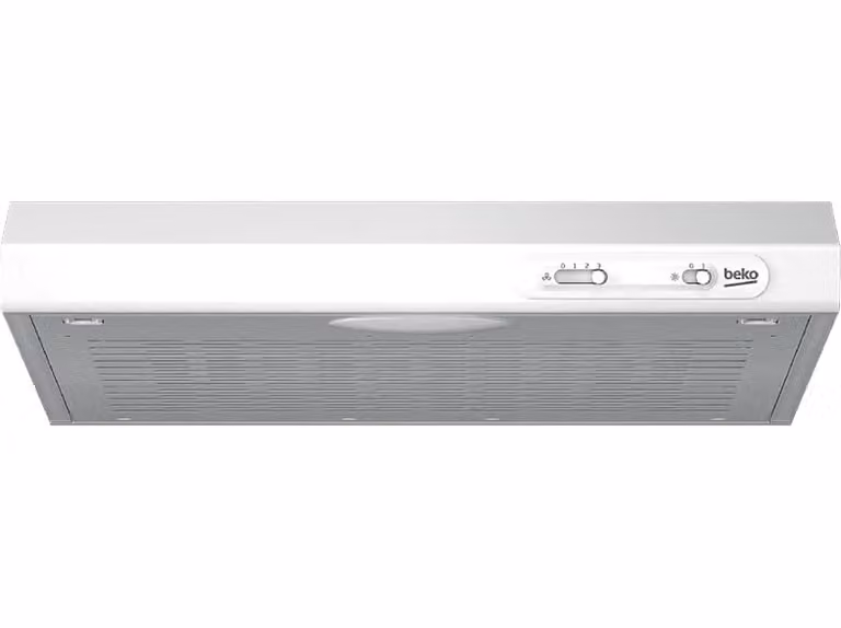 Campana de extracción Beko CFB 5310 W en color blanco con iluminación LED y 3 velocidades