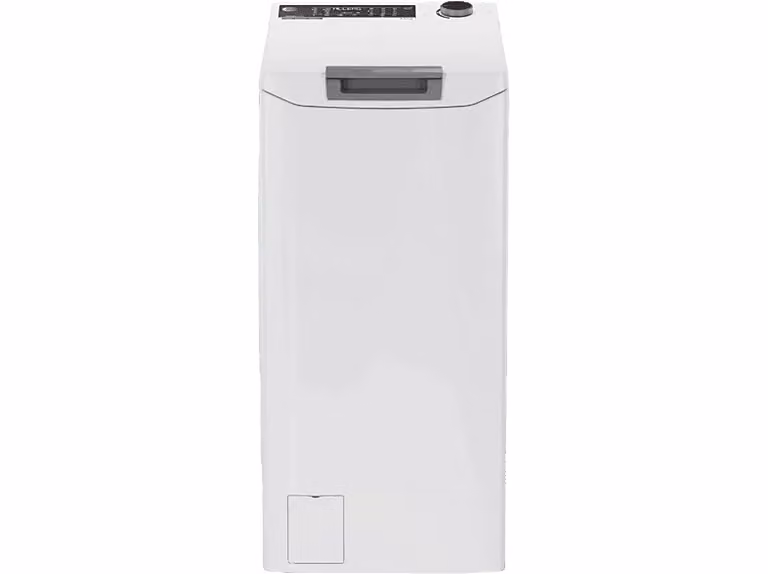 Lavadora de carga superior Hoover THOS2856TM4-S de 8,5 kg, 1200 rpm, con función de vapor Steam Care PRO, conectividad WiFi y Bluetooth en color blanco