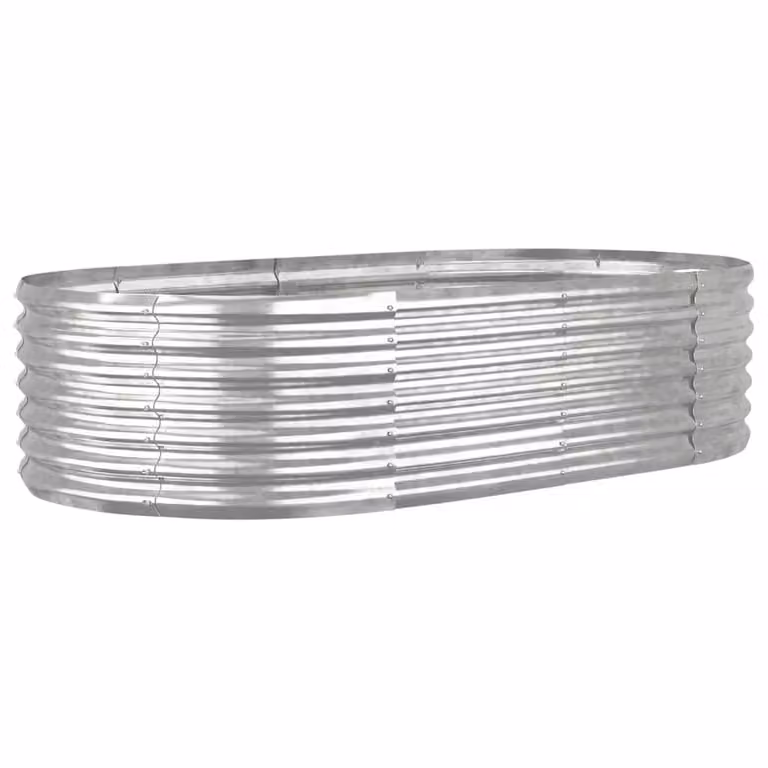 Jardinera arriate Syfax de acero galvanizado color plata An/P/Al: 152 x 80 x 36 cm