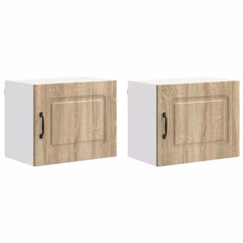 Armario de pared para cocina Helloshop26 moderno en madera de roble color marrón An/P/Al: 50 x 31 x 40 cm