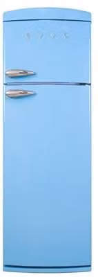 Frigorífico de 2 puertas Evvo F50 Retro Azul con tecnología Low Frost y capacidad de 312 l