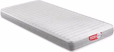 Colchón Pikolin Apple de espuma Comfortcel para niños y juveniles, color blanco, An/P: 90 x 182 cm, Altura: 16 cm