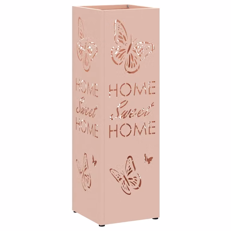 Soporte para paraguas Outsunny de metal en color rosa An/P/Al: 15,5 x 15,5 x 49 cm
