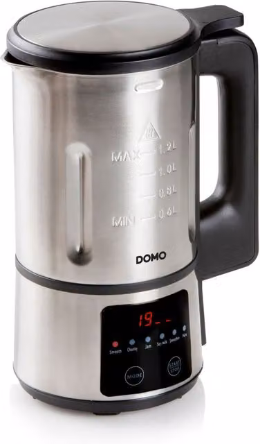 Batidora con función de calentamiento Domo de 6 programas en acero inoxidable color plata