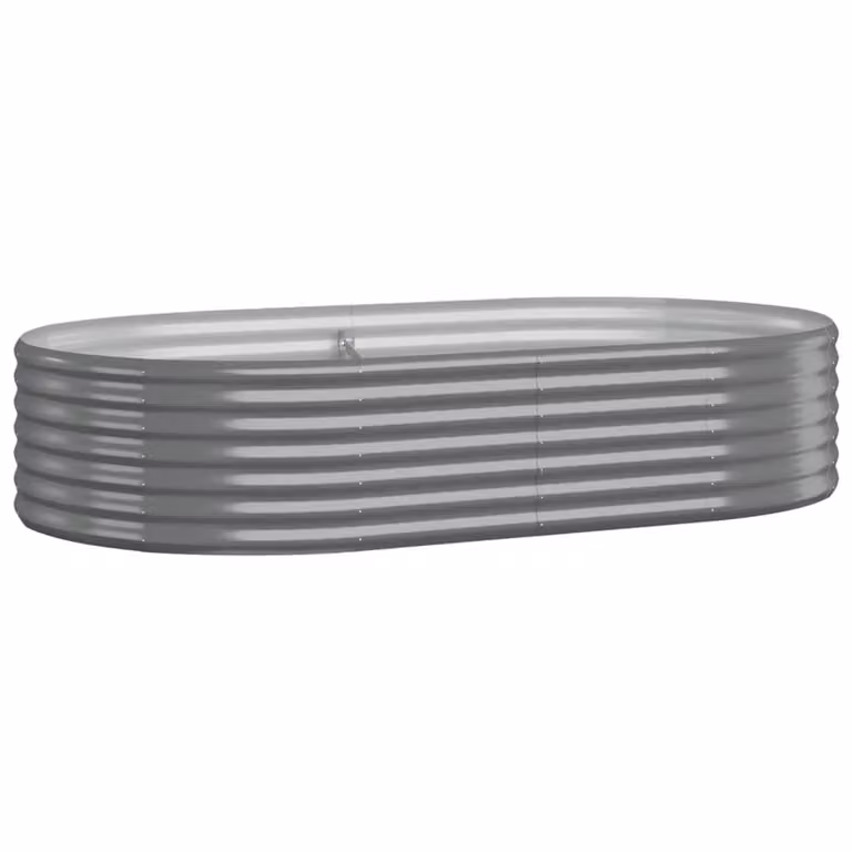 Jardinera arriate Syfax de acero galvanizado color gris, An/P/Al: 175 x 100 x 36 cm