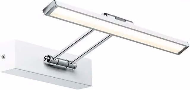 Aplique LED para cuadros Paulmann Beam Thirty, blanco con luz cálida, ajustable, L x An x Al: 29 x 19 x 4,6 cm