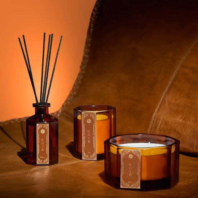 Difusor de perfume de varillas Lucien de Atmosphera, 180 ml, color marrón