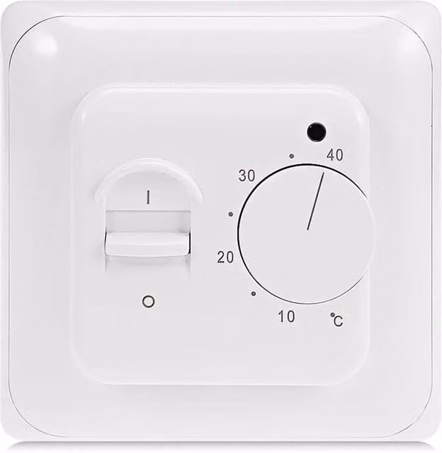 Termostato Eléctrico para Calefacción por Suelo Radiante OEM Blanco con Sonda NTC Externa de 3 m y Rango de Temperatura de 5-40℃