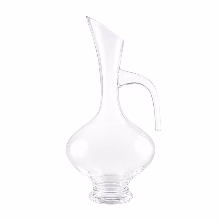 Decanter de vino Aulica en cristal transparente, An/P/Al: 18 x 18 x 36 cm